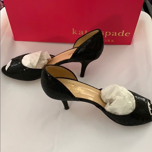 Kate Spade Black Heels - Picture 4 of 8
